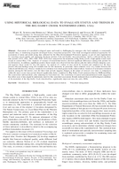 Using Historical Biological Data to Evaluate Status and Trends in the Big Darby Creek Watershed Ohio USA