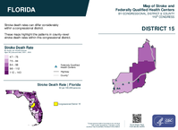 FL Congressional District 15 Stroke and Federally Qualified Health Centers Map 119th Congress