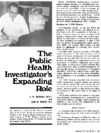 The public health investigators expanding role