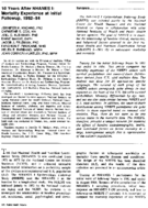 10 years after NHANES I mortality experience at initial followup 198284