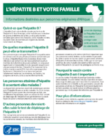 Lhepatite b et votre famille informations destinees aux personnes originaires dAfrique
