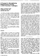 A proposal for strengthening medical school training in STD prevention techniques