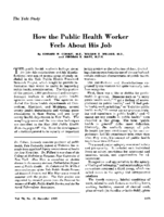 How the public health worker feels about his job