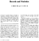 Records And Statistics