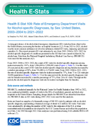 Health EStat 109 Rate of Emergency Department Visits for Alcoholspecific Diagnoses by Sex United States 20032004 to 20212022