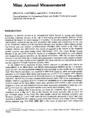 Mine Aerosol Measurement