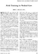 Field Training In Medical Care