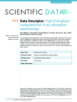 Highthroughput computational Xray absorption spectroscopy