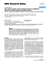 The need for genetic variant naming standards in published abstracts of human genetic association studies