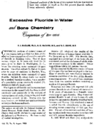 Excessive fluoride in water and bone chemistryComparison of two cases