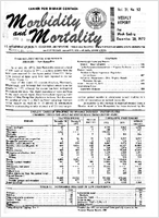 Morbidity and Mortality Weekly Report Vol 21 No 52 week ending December 30 1972