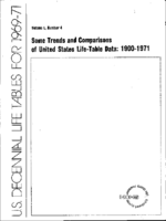 Some trends and comparisons of US Life table data 190071