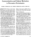 Communication And Patient Motivation In Preventive Periodontics