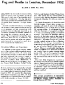 Fog and deaths in London December 1952