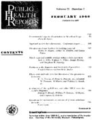 Public Health Rep v 75 no 2  table of contents
