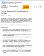 Funeral guidance for individuals and families Dec 11 2020