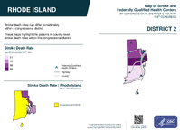 RI Congressional District 02 Stroke and Federally Qualified Health Centers Map 119th Congress