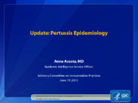 Update  pertussis epidemiology