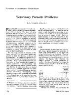 Veterinary parasite problems