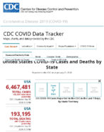 United States COVID19 cases and deaths by state reported to the CDC since January 21 2020 US COVID19 cases reported to the CDC in the last 7 days by stateterritory Sep 13 2020
