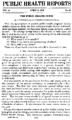 Public health reports  v 41 no 15 APRIL 9 1926