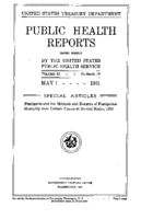 Public Health Reports  v 46 no 18  cover