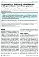 Characterization of Burkholderia rhizoxinica and B endofungorum Isolated from Clinical Specimens