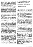 A decentralized system of health department accounting in Tennessee