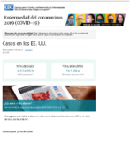 Enfermedad del coronavirus 2020 COVID19  Datos sobre las pruebas en los EE UU Actualizado el 9 de agosto del 2020