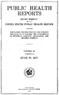 Public Health Reports  v 32 no 26  cover