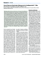 Arsenic exposure accelerates atherogenesis in apolipoprotein E mice