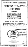 Public Health Reports  v 53 no 4  cover