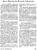 Space planning for research laboratories