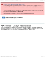 Story of CDC  CDC science  catalyst for innovation