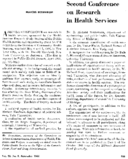 Second Conference On Research In Health Services