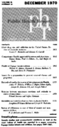 Public Health Reports  v 85 no 12  table of contents