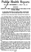 Public health reports  v v 58 no 45 NOVEMBER 5 1943