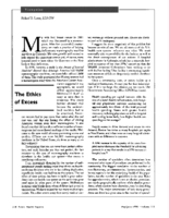 The Ethics Of Excess