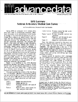 1979 Summary National Ambulatory Medical Care Survey