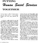 Putting Human Social Services Together
