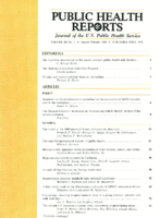 Public Health Reports  v 101  no 1  cover