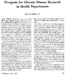 Prospects For Chronic Disease Research In Health Departments