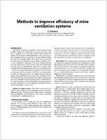 Methods to improve efficiency of mine ventilation systems  Introduction