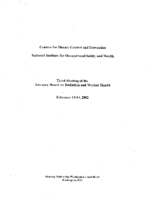 Third Meeting of the Advisory Board on Radiation and Worker Health February 1314 2002