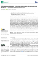 Augmented Hearing of Auditory Safety Cues for Construction Workers A Systematic Literature Review
