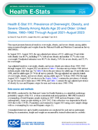 Health EStat 111 Prevalence of Overweight Obesity and Severe Obesity Among Adults Age 20 and Older United States 19601962 Through August 2021August 2023
