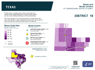 TX Congressional District 19 Stroke and Stroke Centers Map 118th Congress