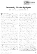 Community plan for epileptics