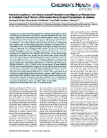 Pentachlorophenol and hydroxylated polychlorinated biphenyl metabolites in umbilical cord plasma of neonates from coastal populations in Qubec