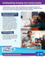 Handwashing  keeping your family healthy
